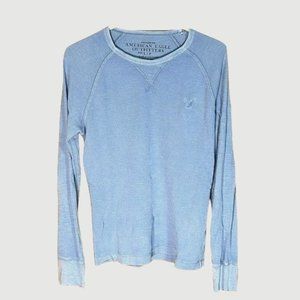 American Eagle Outfitters Small Light Blue Long-Sleeve Shirt
